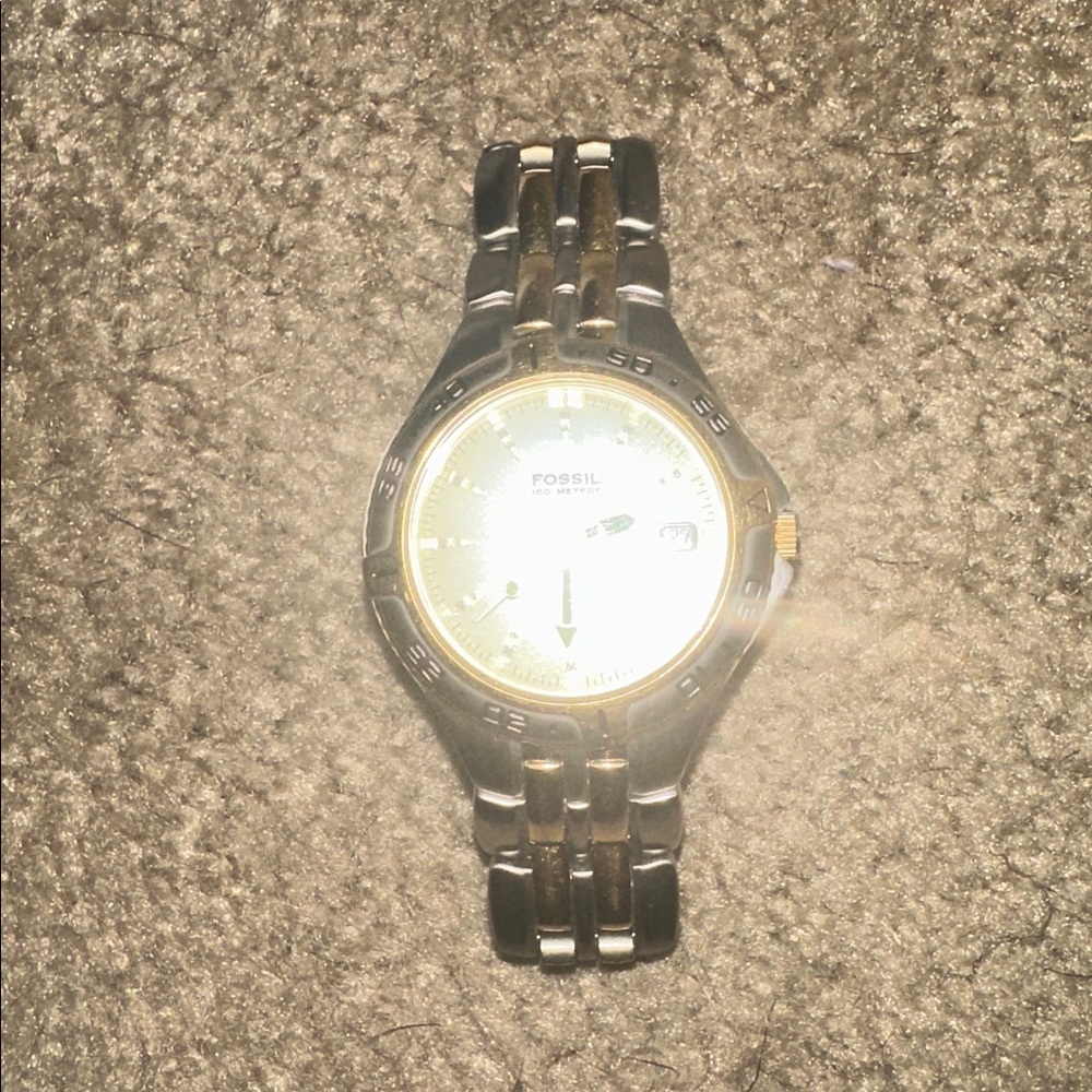 Fossil Silver and Gold Watch